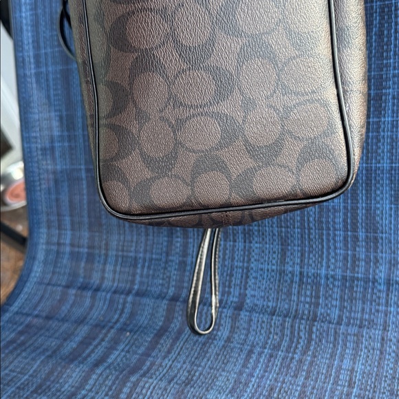 Coach Signature Brown and Black Carryall Tote - Picture 5 of 11